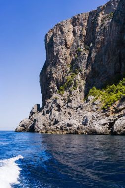 Palma de Mallorca'da kıyı ile güzel sahne