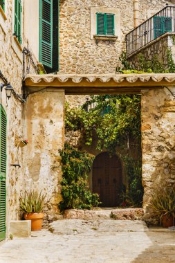 Palma de Mallorca Valldemossa şehir görüntüleri. İspanya 