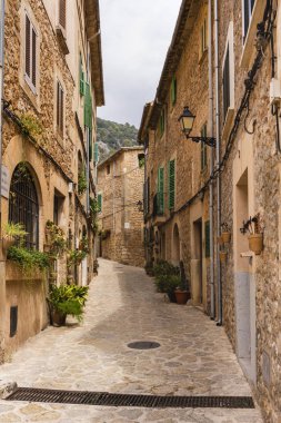 Palma de Mallorca Valldemossa şehir görüntüleri. İspanya 