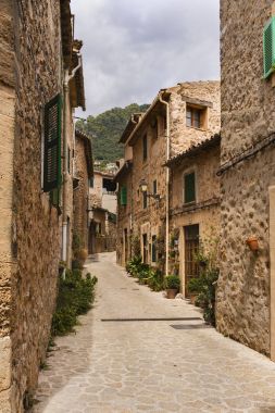 Palma de Mallorca Valldemossa şehir görüntüleri. İspanya 