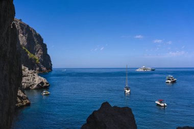 Mallorca Mediterra üzerinde avuç güzel kıyı peyzaj