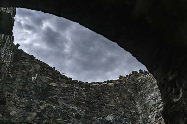 Imagen de la fortaleza de Poienari - también llamada Refugio de Drácula — Foto de Stock