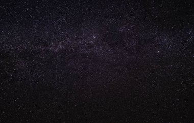 Kainatta yıldızlar ve uzay tozuyla Samanyolu Galaksisi