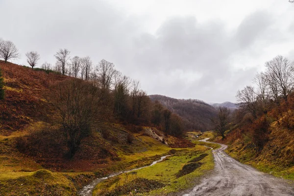 Il fiume autunnale in montagna — Foto Stock