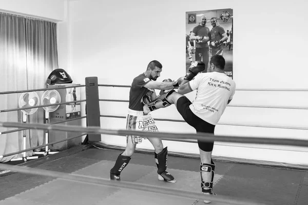 Prezentace kickbox v Rumunsku Pitesti Sensei Marius c — Stock fotografie