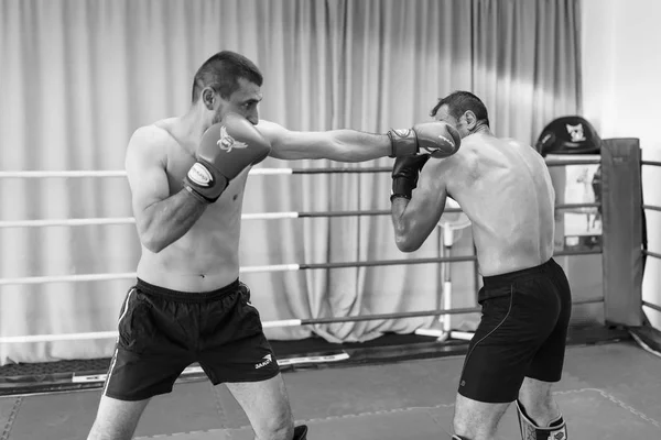 Prezentacja kickboxing w Pitesti Rumunii przez Sensei Marius C — Zdjęcie stockowe