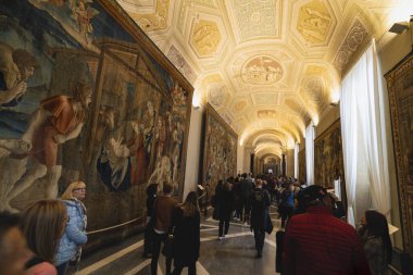 19 Kasım 2019. Roma İtalya 'dan görüntüler - Vatikan' ın içinde