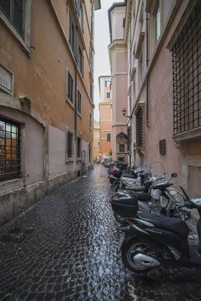 15 november 2019 Foto 's op de straten van Rome op een regenachtige dag — Stockfoto