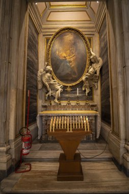 Roma - 15-15 Kasım 2019: Aziz Peter Bazilikası içinde veya San 