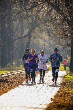 Romanya, Arges, Pitesti 'de 15 Aralık 2019 Yarı Maraton Yarışması