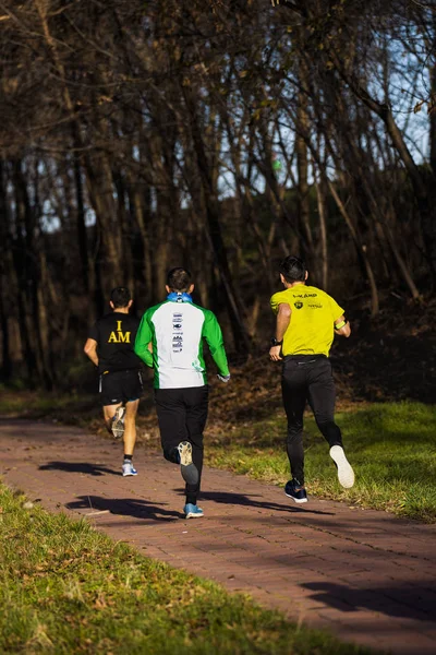 15-dic 2019 Competición semimaratón en Rumania, Arges, Pitesti — Foto de Stock