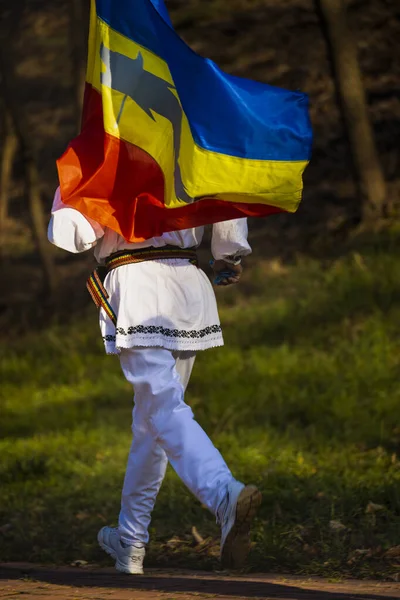 15-Dezember 2019 Halbmarathon-Wettbewerb in Rumänien, arges, pitesti — Stockfoto