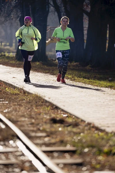15-Dezember 2019 Halbmarathon-Wettbewerb in Rumänien, arges, pitesti — Stockfoto