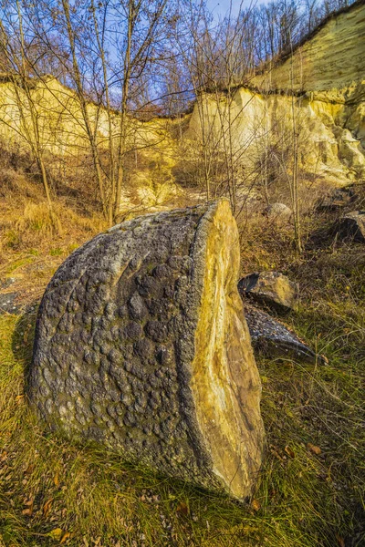 Trovantii - nejpodivnější živé kameny v Rumunsku. — Stock fotografie