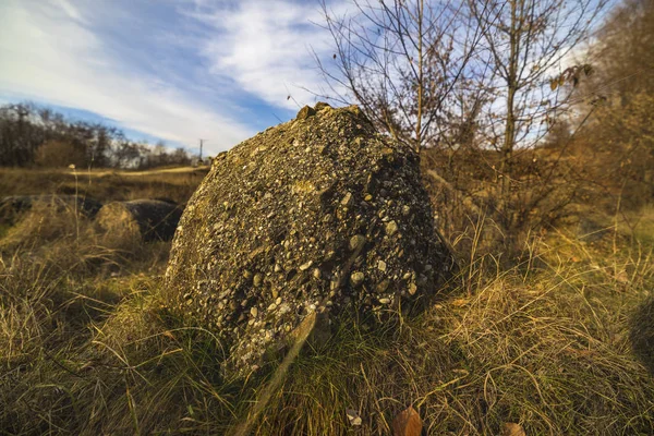 Trovantii - las piedras vivas más extrañas de Rumanía . — Foto de Stock