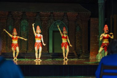 14 Ocak 2020: Geleneksel Cham Pa Dancing Girl in My Son Danang- Vietnam