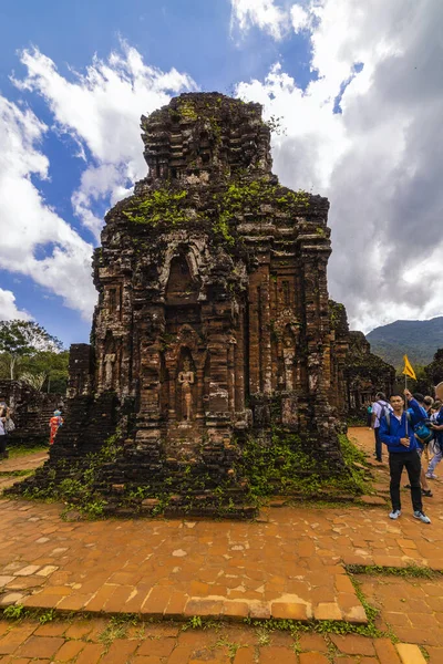14 Ιανουαρίου 2020 Τα ερείπια του παλαιού ινδουιστικού ναού στο γιο μου, Βιετνάμ — Φωτογραφία Αρχείου