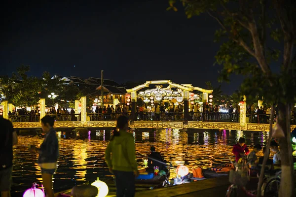Hoi Vietnam Enero 2020 Vista Nocturna Hoi Hoi Patrimonio Cultural —  Fotos de Stock
