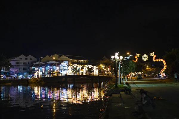 Hoi Vietnam January 2020 Night View Hoi Hoi World Cultural — 图库照片