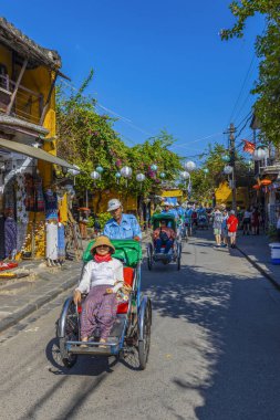 Hoi An, Vietnam - January 16, 2020: Representative images of the various tourist attractions seen in the tour of the old city.