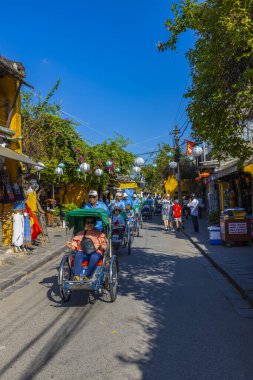 Hoi An, Vietnam - January 16, 2020: Representative images of the various tourist attractions seen in the tour of the old city.