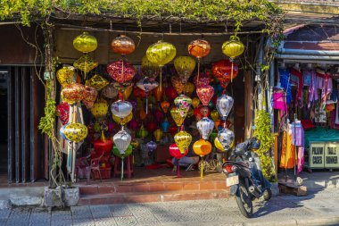 Hoi An, Vietnam - January 16, 2020: Representative images of the various tourist attractions seen in the tour of the old city.