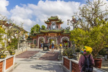 Hoi An, Vietnam - January 16, 2020: Representative images of the various tourist attractions seen in the tour of the old city.