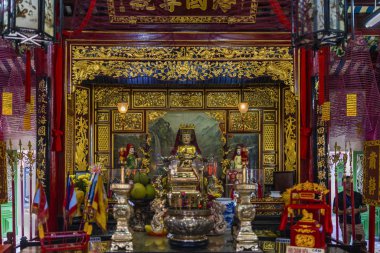 Hoi An, Vietnam - January 16, 2020: Representative images of the various tourist attractions seen in the tour of the old city.