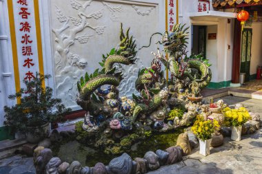 Hoi An, Vietnam - January 16, 2020: Representative images of the various tourist attractions seen in the tour of the old city.