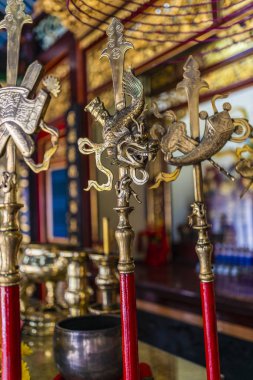 Hoi An, Vietnam - January 16, 2020: Representative images of the various tourist attractions seen in the tour of the old city.