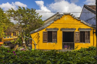 Hoi An, Vietnam - January 16, 2020: Representative images of the various tourist attractions seen in the tour of the old city.