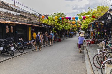 Hoi An, Vietnam - January 16, 2020: Representative images of the various tourist attractions seen in the tour of the old city.