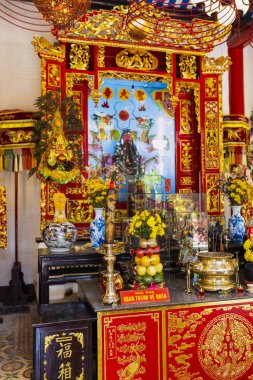 Hoi An, Vietnam - January 16, 2020: Representative images of the various tourist attractions seen in the tour of the old city.