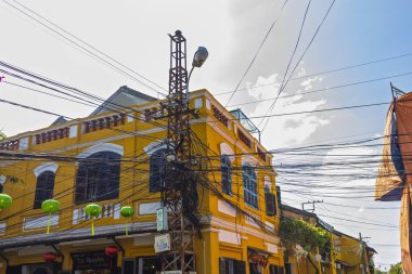 Hoi An, Vietnam - January 16, 2020: Representative images of the various tourist attractions seen in the tour of the old city.