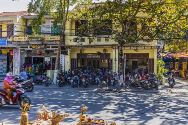 Hoi An, Vietnam - January 16, 2020: Representative images of the various tourist attractions seen in the tour of the old city.