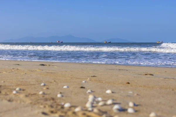 Krásná Krajina Mořskou Pláží Vietnamu — Stock fotografie