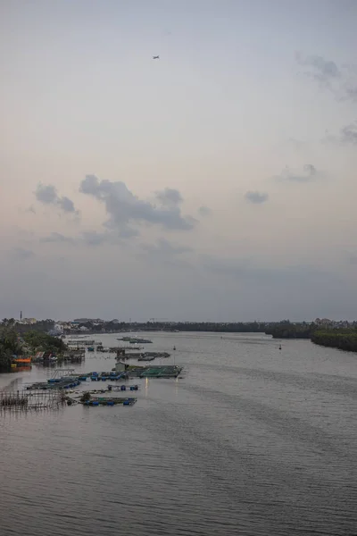 Paisagem Com Rio Perto Hoi Vietnã Área Pesca — Fotografia de Stock