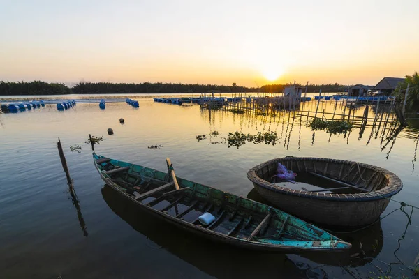 Hoi Yakınlarında Bir Nehir Manzarası Vietnam Balıkçılık Alanında — Stok fotoğraf