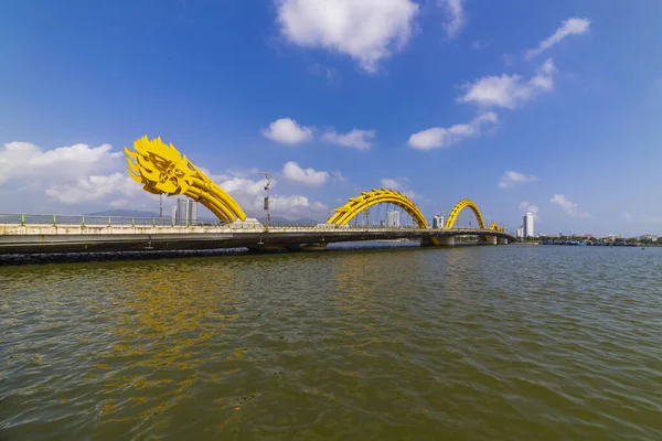 Nang Vietnam Enero 2020 Puente Del Dragón Día Soleado — Foto de Stock