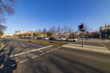 Berlin, Almanya - 7 Şubat 2020: Öldürülen Avrupa Yahudileri Anıtı