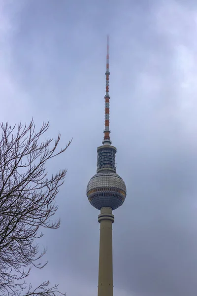 162 5000Berlin Germany February 2020 View Television Tower Fernsehturm Berlin — 스톡 사진