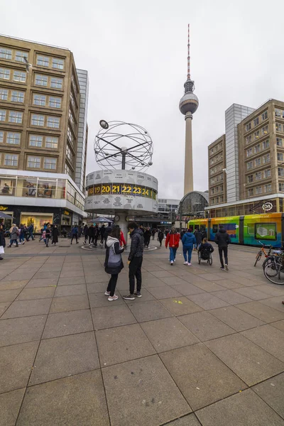 162 5000Berlin Germany February 2020 View Television Tower Fernsehturm Berlin — Zdjęcie stockowe