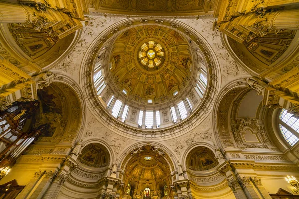 Berlim Alemanha Fevereiro 2020 Vista Interior Catedral Berlim Vista Ângulo — Fotografia de Stock