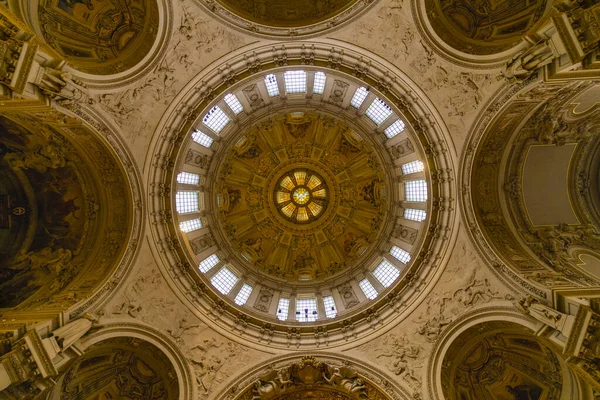 Berlim Alemanha Fevereiro 2020 Vista Interior Catedral Berlim Vista Ângulo — Fotografia de Stock