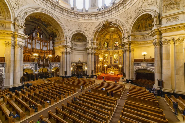 Berlin Germany February 2020 Interior View Cathedral Berlin High Angle — Φωτογραφία Αρχείου