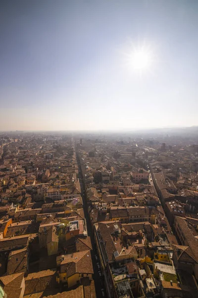 デュートリ または2つの塔からの空中都市景観 ボローニャ 州エミリア ロマーニャ州 イタリア — ストック写真