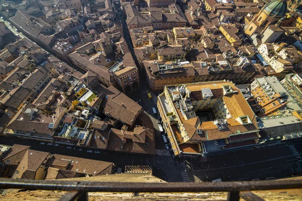 Luftaufnahme Von Due Torri Oder Zwei Türmen Bologna Provinz Emilia — Stockfoto