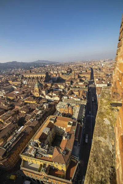 Bologna Emilia Romagna Ili Talya Daki Due Torri Iki Kuleden — Stok fotoğraf