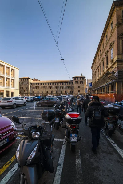 Bolonia Italia Febrero 2020 Vista Increíble Ciudad Bolonia Italia Antes — Foto de Stock