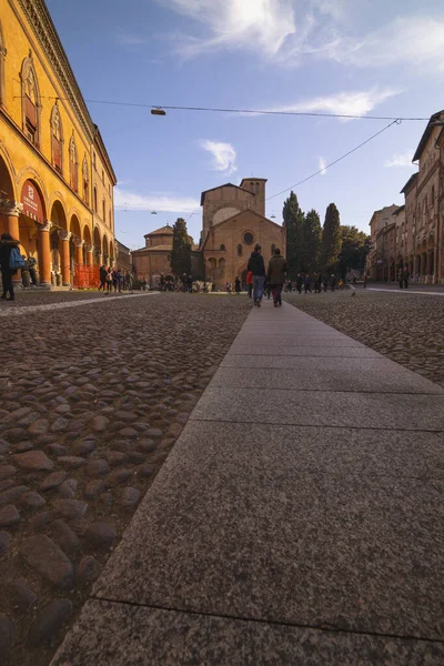 Bolonia Italia Febrero 2020 Vista Increíble Ciudad Bolonia Italia Antes — Foto de Stock